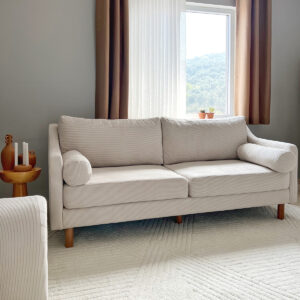 NORDİ Modüler Üçlü Koltuk | Fitilli Beyaz