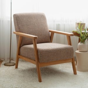 NİKA Ahşap Berjer | Pembe