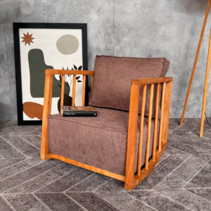 Sallanan Koyu Kahve Koltuk