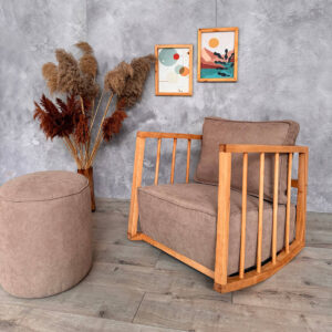 Sallanan Açık Kahve Koltuk