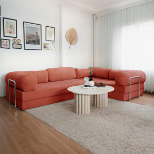 NOOK Modüler L Köşe Koltuk | Nar Çiçeği